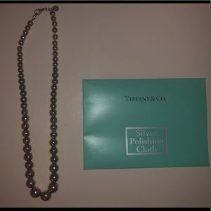 Tiffany (authentic )Graduated Ball Necklace